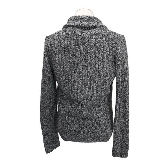 Abercrombie & Fitch Gray Shawl Collar Cardigan Sweater Men’s M Academia Preppy - Picture 3 of 7